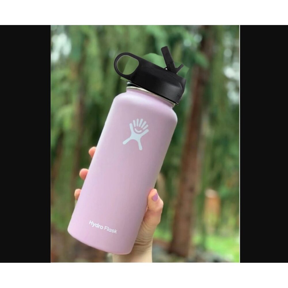 Hydroflask 32 oz Wide Mouth Water Bottle Lilac Purple Very Dented Deadstock - Picture 2 of 6